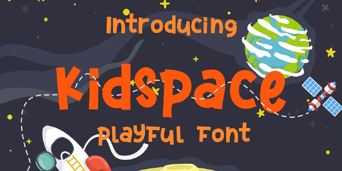 Przykład czcionki Kidspace